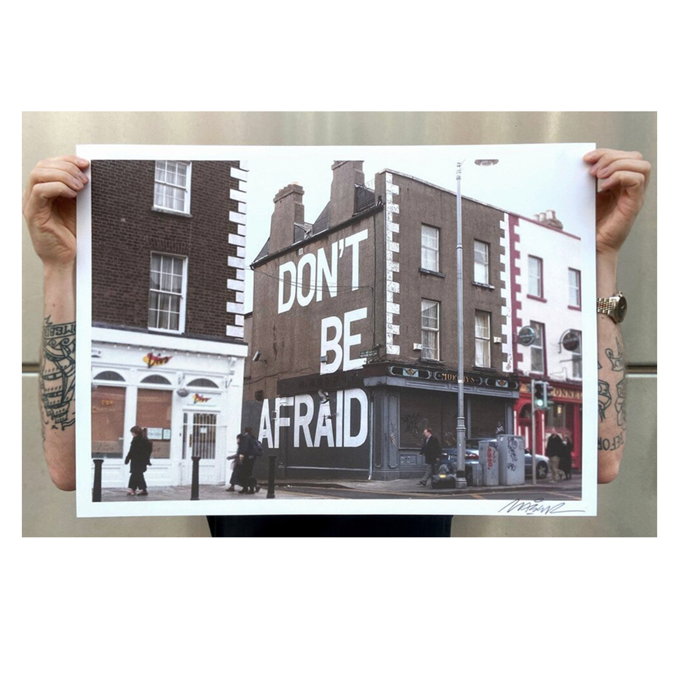 Maser Prints, Maser, Graffiti, Spray Paint, Irish Art, Street Art, Maser, Don't Be Afraid, Mural